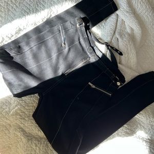 Velvet Hip Buckle Pants
